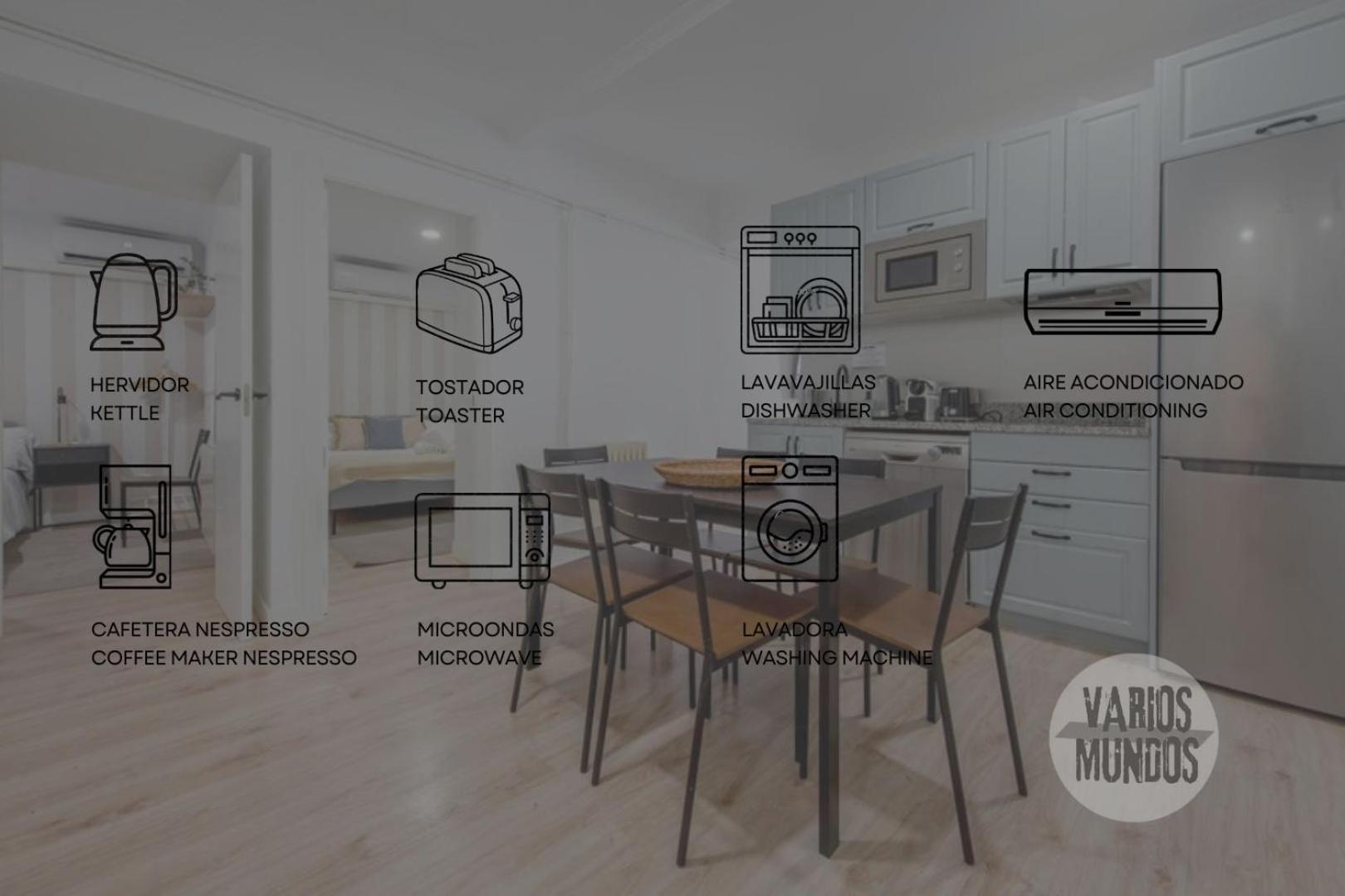 Nuevo Apt De 9Pax En La Cava Alta Centro De Madrid E1 Zewnętrze zdjęcie